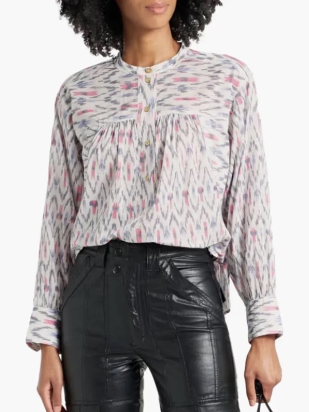 Isabel Marant Etoile Lally Print Long Sleeve Blouse Size 36 / US 4